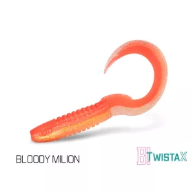   Delphin TwistaX Eeltail UVs - Bloody Milion 6cm Plastová Nástraha 5ks