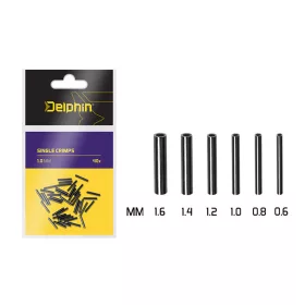 Delphin Single Crimps - Krimpovací trubička 0,6mm 40ks