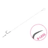 Delphin FLR Sting 8cm 0,22mm Očko č. 12, Předvázaný háček bez protihrotu s trnem na nástrahu 6ks