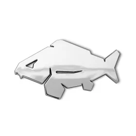 Delphin Carp 3D Nálepka Chrom