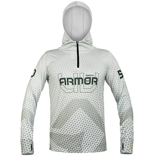 Delphin UV Armor 50+ Olive Tričko s kapucňou a dlhým rukávom S