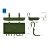 Delphin Camo ShelfPod 20x10x3cm Polička na Rodpod