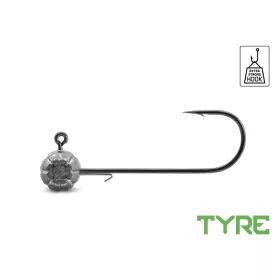 Delphin Tyre 12gr 6/0 Jigová hlava s držákem na grub 5ks