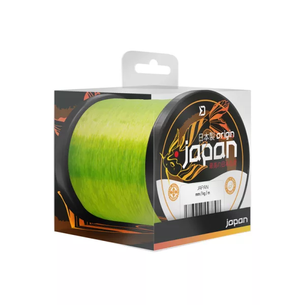 Delphin Japan Origin 0,330mm 300m Fluo Žlutý Monofil Hlavní vlasec