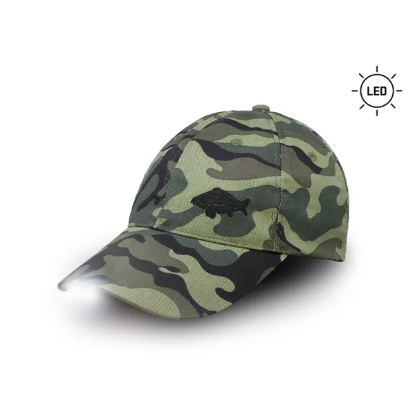 Delphin OutLine Camo LED Baseball Čepice