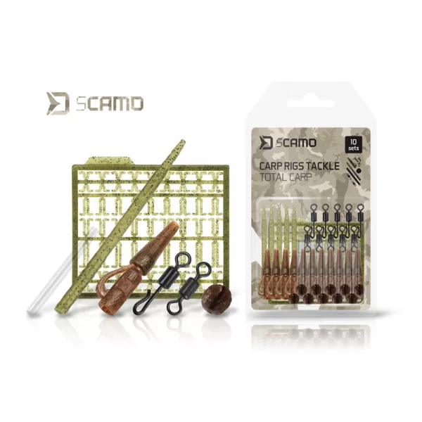 Delphin sCamo Total Carp kaprový návazec sada 10ks