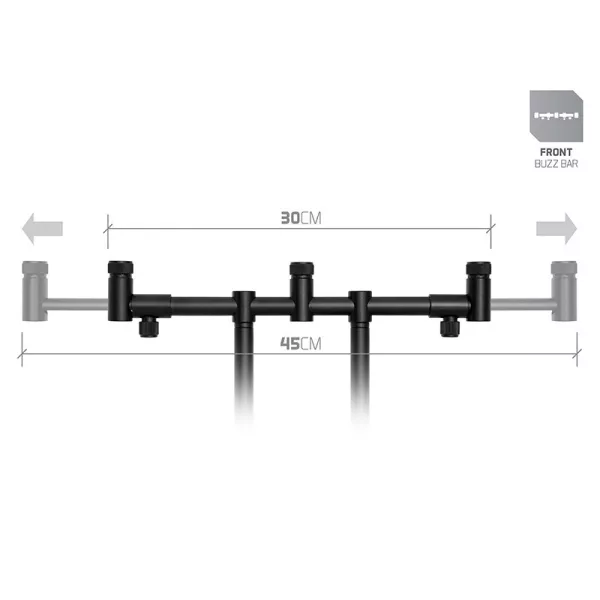 Delphin RPX ProMax BlackWay Přední FlexiMag Buzz Bar pro 3 pruty 30-45cm