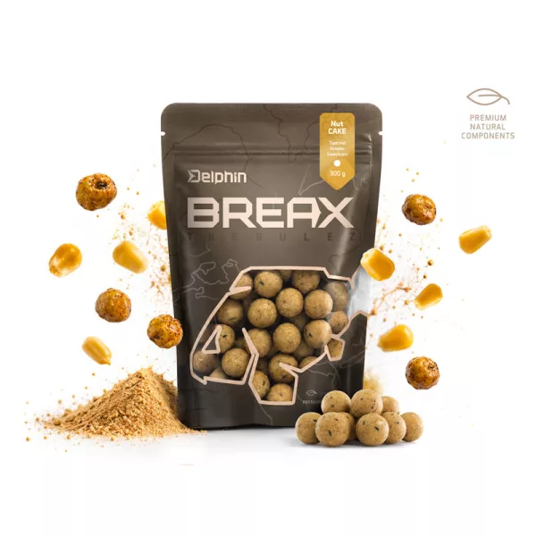 Delphin BreaX NutCAKE Tigrismogyoró-Scopex-Csemegekukorica 16mm Bojli 300gr