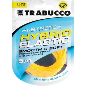   Trabucco HI-Stretch Hybrid Elastic 1,0 mm Hybridní tyčová guma 5m