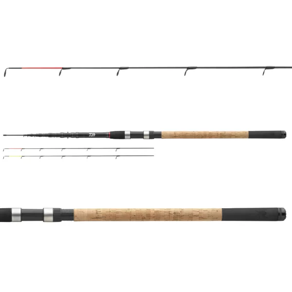 Daiwa Black Widow Tele Feeder 3,00m 80gr 6+2dílný Feeder prut