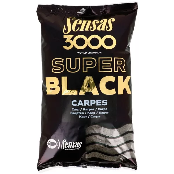 Sensas 3000 Super Černý Kapr krmení 1kg