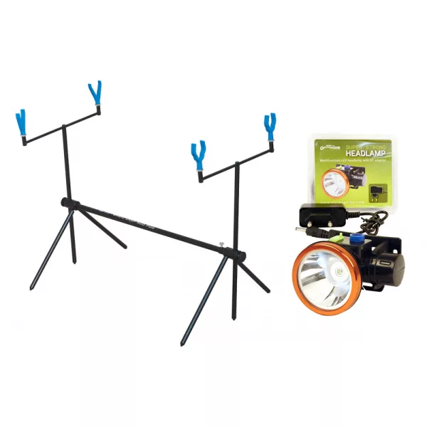 Kamasaki Economic Rod Pod na 2 pruty Se super silnou čelovkou