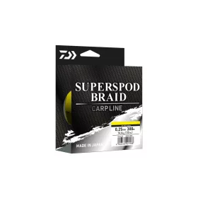   Daiwa Superspod Braid Hi-Vis Yellow 0,25mm 300m Pletená hlavní šňůra