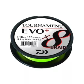   Daiwa Tournament X8 Braid Evo+ Chartreuse 0,10mm 900m Pletená hlavní šňůra