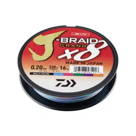   Daiwa J-Braid Grand X8 Multi-Color 0,20mm 1500m Pletená hlavní šňůra