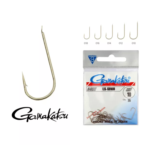 Gamakatsu LS-1050N/018 Stříbrná 18 25ks/balení Feeder háček s lopatkou a protihrotem