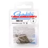 Gamakatsu Preda 13N Treble Hooks Nickel Trojháček s očkem a protihrotem #4