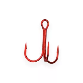   Gamakatsu Preda 13R Treble Hooks Red Trojháček s očkem a protihrotem #4