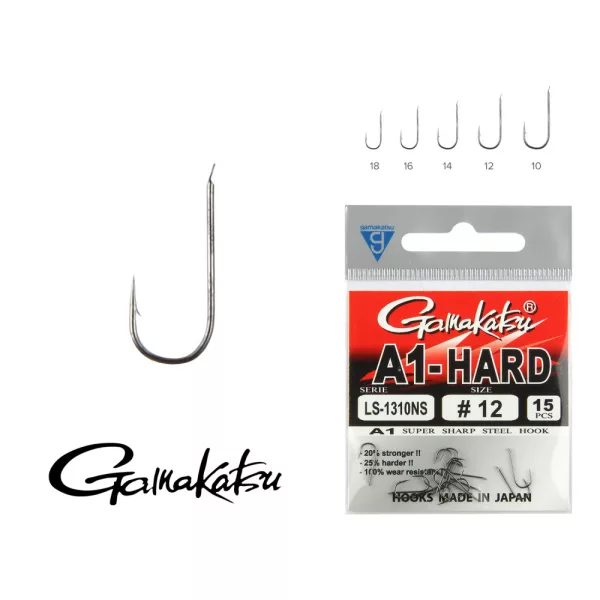 Gamakatsu LS-2210B/010 Bronzová 10 10ks/balení Feederový háček s lopatkou a protihrotem