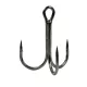 Gamakatsu Preda 18 Treble Hooks Black Trojháček s očkem, s protihrotem #2