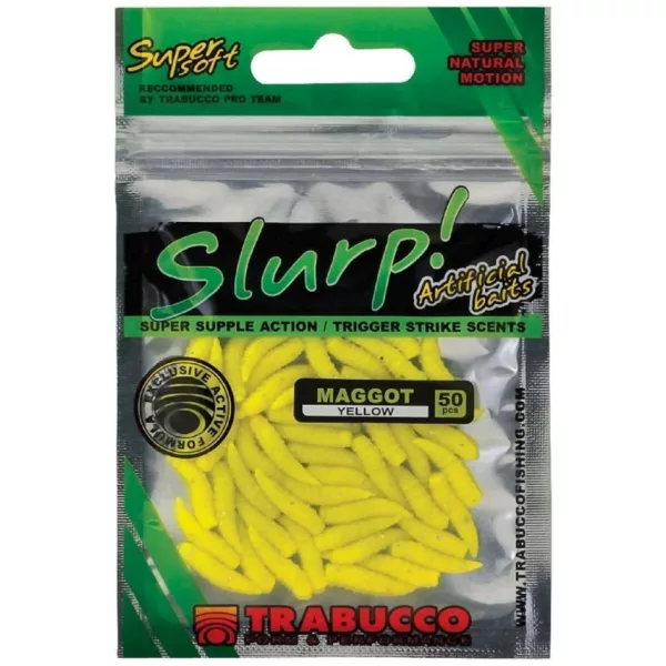 Trabucco Slurp Bait Maggot Yellow Žlutá Umělá larvá 50db