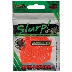   Trabucco Slurp Bait Maggot Orange Glitter Žlutá Umělá larvá 50db