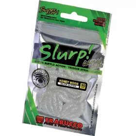   Trabucco Slurp Bait Honey Worm Silver Glitter Stříbrná Včelí larva 30db