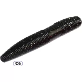 Trabucco Slurp Bait Fat Trout Worm Černý třpyt 10ks
