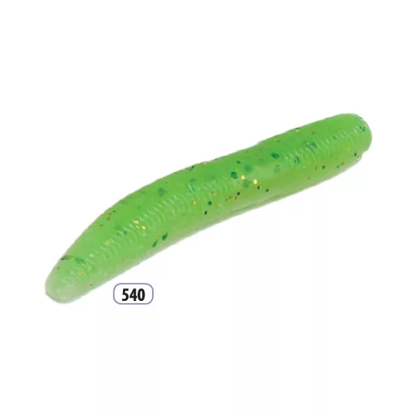 Trabucco Slurp Bait Fat Trout Worm Fluo Zelená 10ks