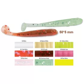   Trabucco Slurp Bait T-Shad Pink Ghost Plastová umělá nástraha 10db
