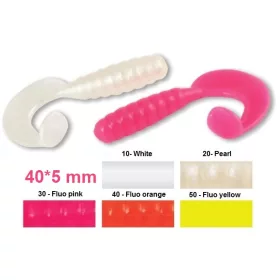   Trabucco Slurp Bait Falcetto Shad-Tail Fluo Oranžová Plastová umělá nástraha 20ks