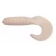 Trabucco Yummy Bait Curly Tail Bílý 4cm Plastová Návnada 8ks