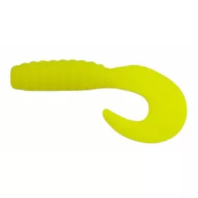   Trabucco Yummy Bait Curly Tail Žlutý 4cm Plastová Návnada 8ks
