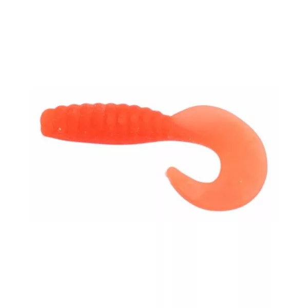 Trabucco Yummy Bait Curly Tail Oranžová 4cm Plastová Návnada 8ks