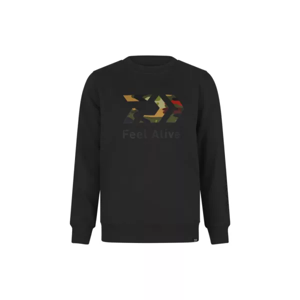 Daiwa D-VEC Crew Neck Camo Charcoal Pulovr 2XL