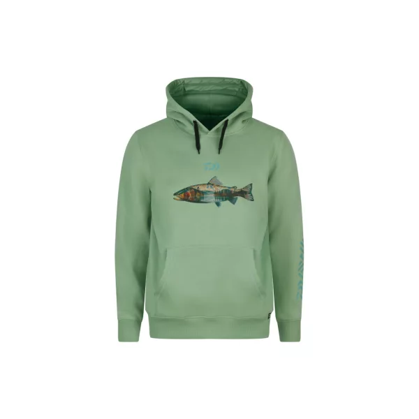 Daiwa Trout Pistaccio Mikina s kapucí L