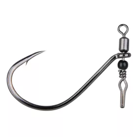   Gamakatsu Preda Swivel Shot Black Hooks #1 Háček s obratlíkem