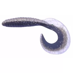   Rapture Fun Tail Grub 8,5cm Černá stříbrná Plastová nástraha 10ks