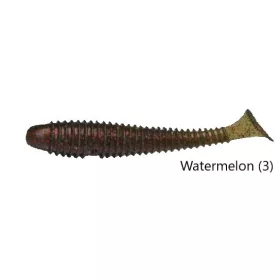   Rapture Ribbed Swing Shad 7cm Watermelon Plastová nástraha 12ks