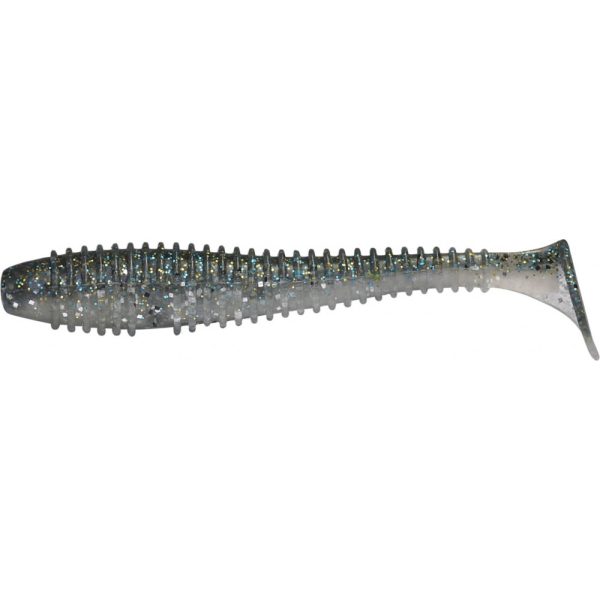 Rapture Ribbed Swing Shad 7cm Smoke Blue Plastová nástraha 12ks
