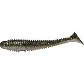   Rapture Ribbed Swing Shad 4cm Smoke Green Plastová nástraha 14ks