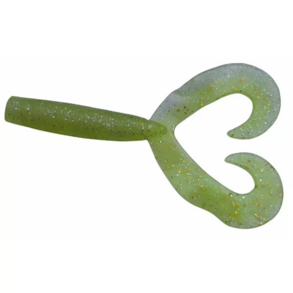 Rapture Twin Grub 9cm Chartreuse Ghost Plastová nástraha 10ks
