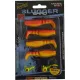 Rapture Slugger Shad Set 5,5cm Flame Yellow 4+2ks Sada umělých nástrah