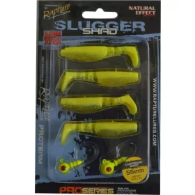   Rapture Slugger Shad Set 5,5cm Glowing 4+2ks Sada umělých nástrah