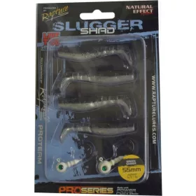   Rapture Slugger Shad Set 5,5cm Green Shiner 4+2ks Sada umělých nástrah