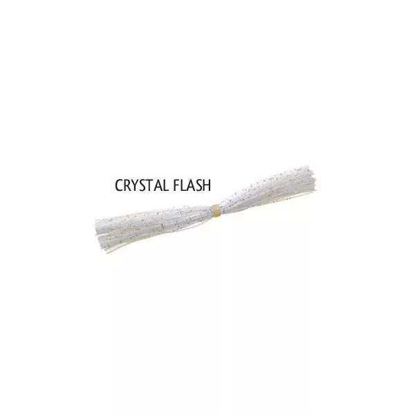 Rapture Náhradní sukně Spinner & Jig Křišťálový záblesk Gumová sukně Plastová nástraha