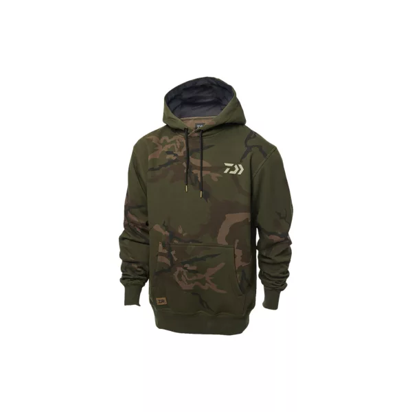 Daiwa Carp Camo Green Mikina s kapucí 3XL