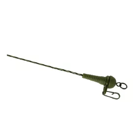   K-Karp DT Sleeve Rig 90cm Hnědá olověná šňůra s bezpečnostním klipem 2ks