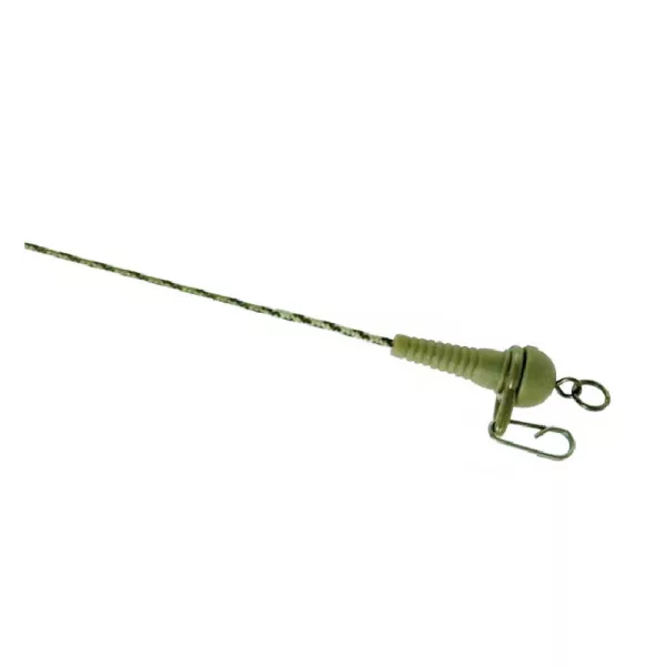 K-Karp DT Sleeve Rig 90cm Zelená olověná šňůra s bezpečnostním klipem 2ks