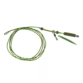   K-Karp DT Heli Rig 90cm Zelená olověná šňůra s bezpečnostním klipem 2ks